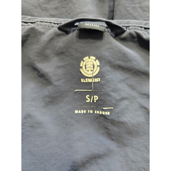 Element Windbreaker Jacket Navy Blue Men Size S Element Logo Long Sleeve Zip - Picture 5 of 6
